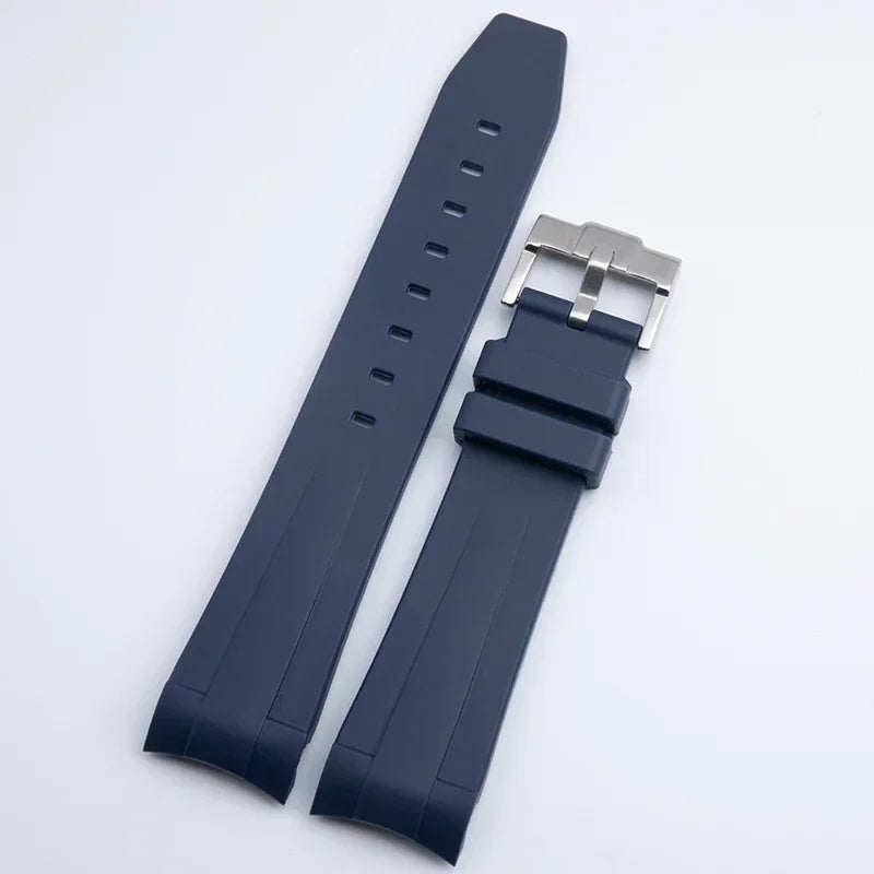 Watch strap for Longines Hydroconquest L3 Conquest, soft rubber sport diving strap, L3.742/644, 21mm