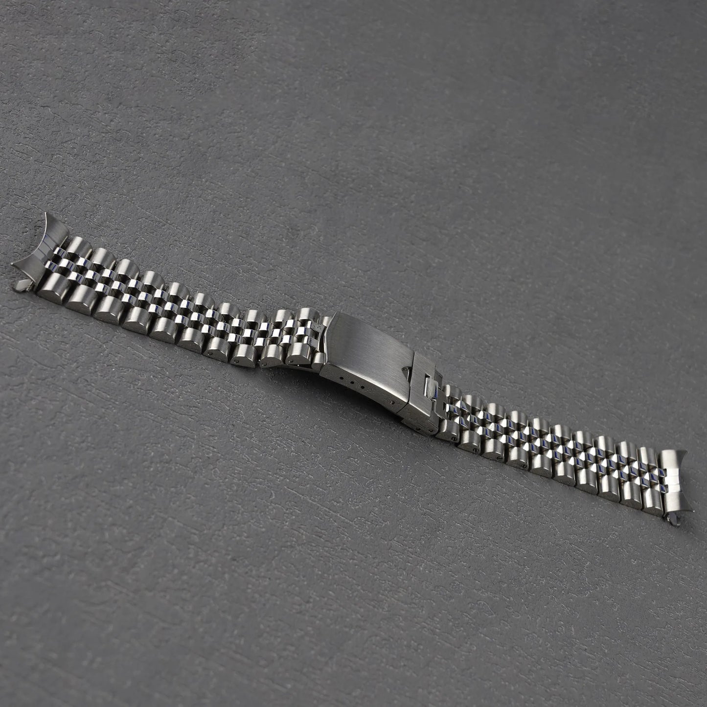 For Seiko DressKX 5 Sport (SRPE53 SRPE55 SRPE57 SRPE58) - Jubilee Watch Band 20mm Solid Curved End Stainless Steel Bracelet