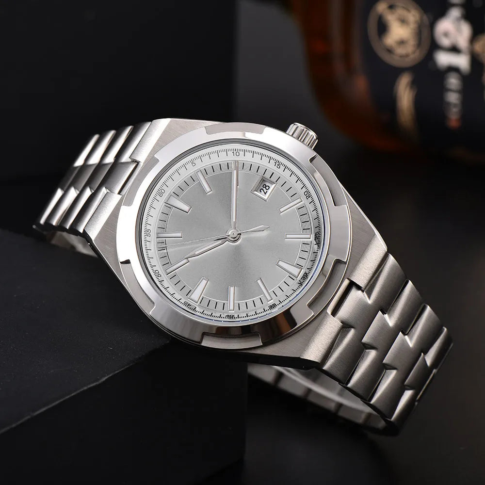 Men's 41mm NH35 watch with fully automatic movement, sapphire crystal, night light, waterproof, casual business watch