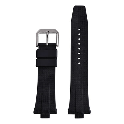 Bracelet de montre FKM à extrémité convexe 9mm pour Citizen NJ0150 NJ0151 ME, série de couleurs, bracelets de montre en caoutchouc fluoré à dégagement rapide