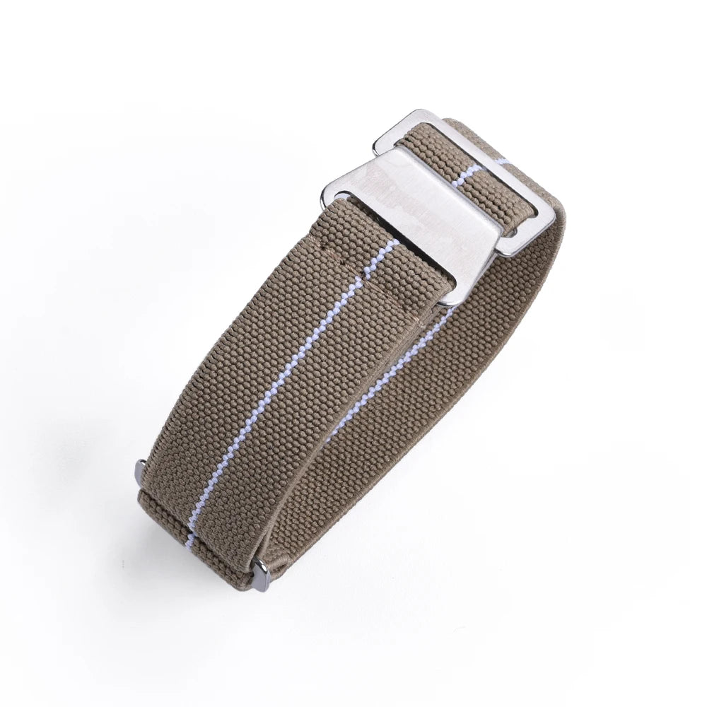 French Army Nylon Strap from the 60s, 20mm 22mm, for Parachute, Elastic, Nylon, Black, Blue, Green, Grey, Universal Fabric Watch Strap for Men