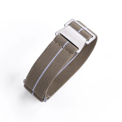 French Army Nylon Strap from the 60s, 20mm 22mm, for Parachute, Elastic, Nylon, Black, Blue, Green, Grey, Universal Fabric Watch Strap for Men