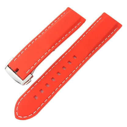 Soft Natural Rubber Watch Strap, 18mm 20mm 22mm, Suitable for HUAWEI GT SEIKO SKX IWC Tudor 19mm 21mm, Silicone for Tissot Diving Bracelet