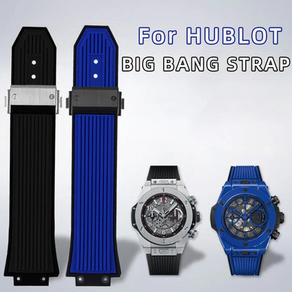 Bracelet de montre étanche en Silicone pour hommes, 27x17mm, pour HUBLOT BIG BANG, accessoires de montre avec outil, chaîne de Bracelet en caoutchouc
