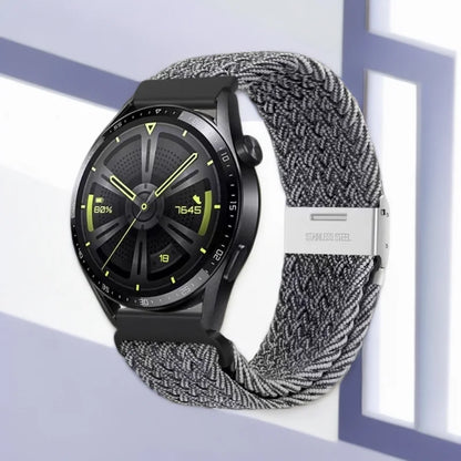 Boucle tressée universelle 18/20/22mm pour Samsung Watch 7 6 5 4 3/Amazfit GTS4 3 2/Huawei Watch GT6 5 4 3 2/Garmin Vivoactive 5