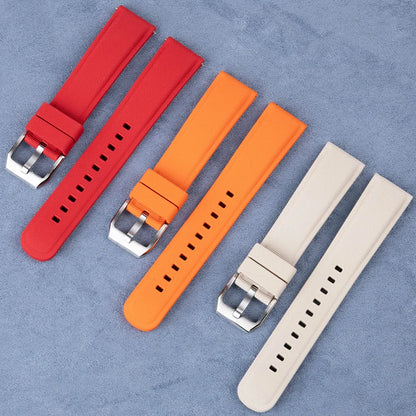 Quick Release FKM Rubber Waterproof Watch Strap, 18/19/20/21/22/23/24mm, for Oris Seiko Omage Rolex