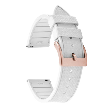 20MM 22MM supprime des bracelets de montre en caoutchouc fluoroélastomère/FKM mosaïque pour hommes femmes-bracelet de Sport étanche de remplacement à dégagement rapide