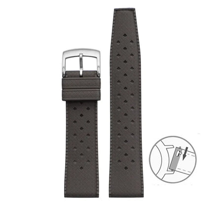 Bracelet de montre en caoutchouc fluoré, 20mm 22mm, libération rapide, Sport, étanche, FKM, pour hommes et femmes, bracelet de remplacement pour Seiko pour Citizen