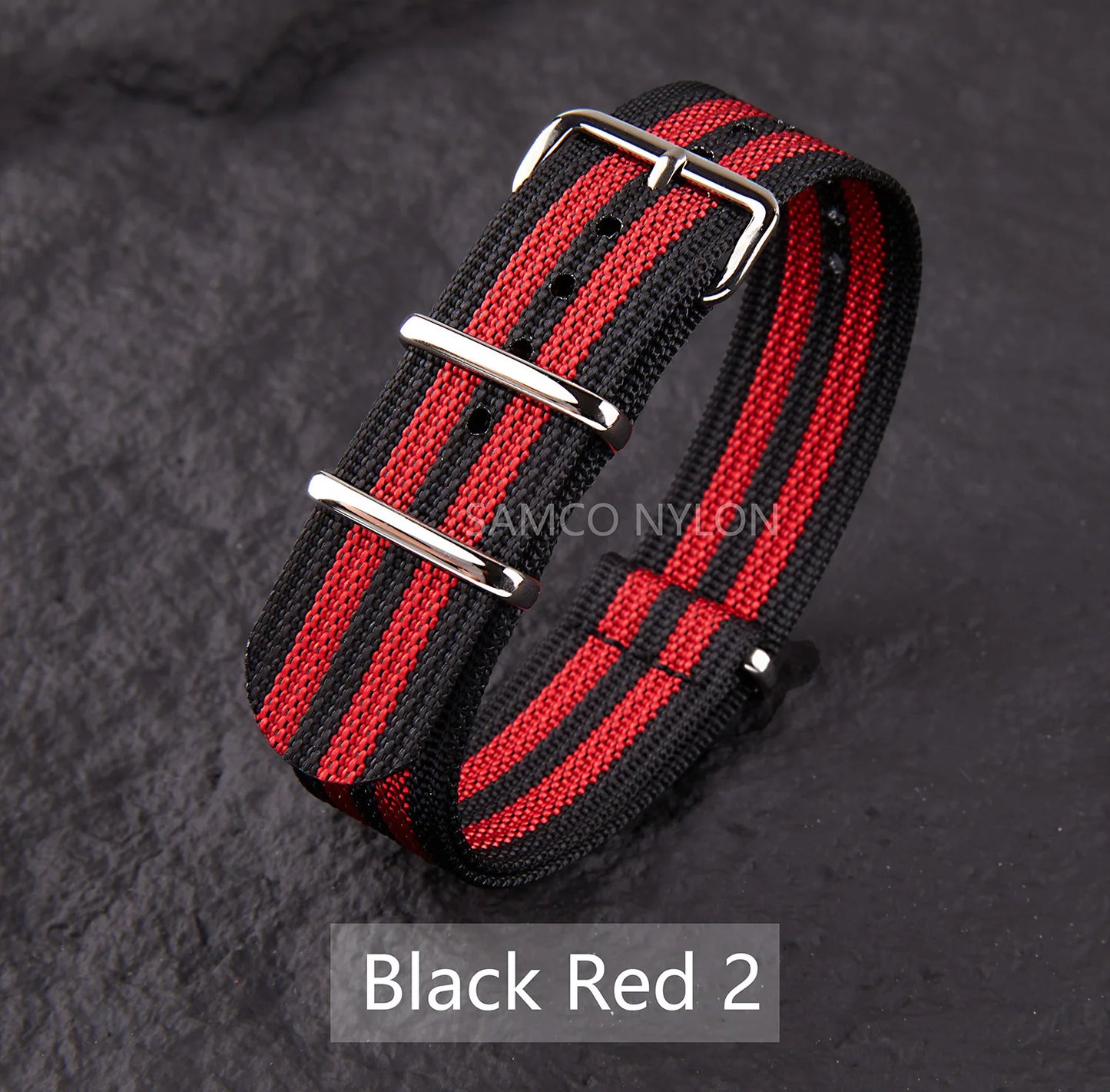 Bracelet de montre en Nylon nervuré 20mm 22mm bracelets de montre confortables boucle militaire lavable Blet pour hommes bracelets de montre