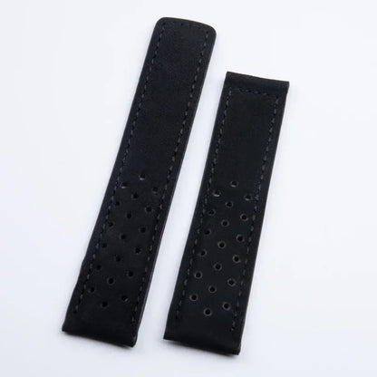 Cinturino per orologio in pelle di vacchetta morbida e satinata, 20/22/24mm, per cinturino TAG HEUER CARERA AQUARACER Monaco F1, fibbia pieghevole in acciaio