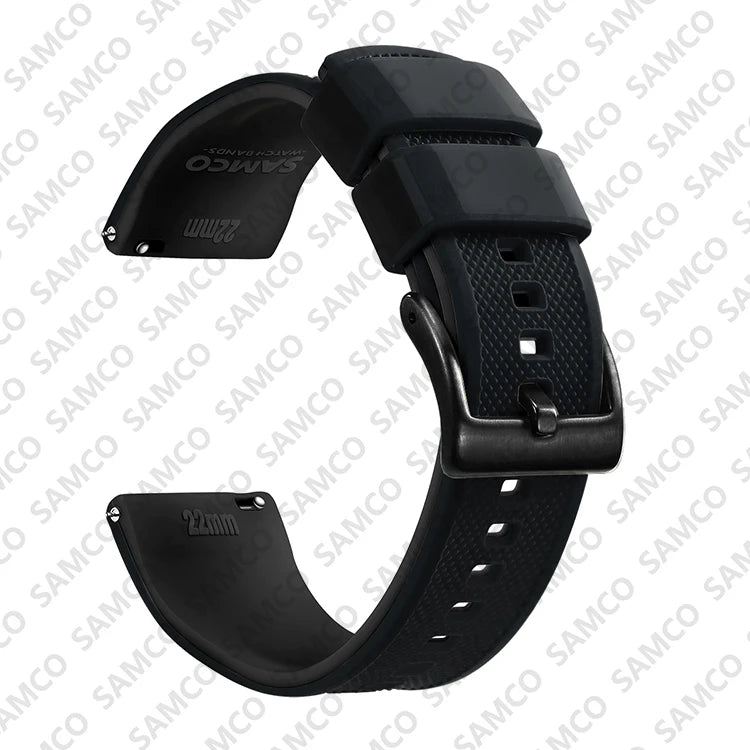 Bracelet de montre en Silicone de qualité supérieure, 18mm 20mm 22mm, à dégagement rapide, en caoutchouc, de remplacement