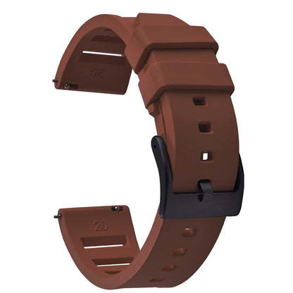 Bracelet de montre en caoutchouc fluoré FKM de qualité supérieure, à dégagement rapide, 20 mm 22 mm, bracelet de plongée souple et étanche, bracelet de remplacement pour montre