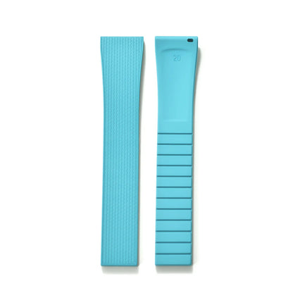 Original Stripess CTS FKM 20mm rubber watch strap for d-elug FKM CTS quick release watch strap silver butterfly buckle cut to size