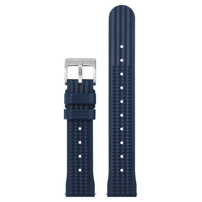 Bracelets universels en caoutchouc souple pour hommes, bracelet gaufré de qualité supérieure, étanche, pour montre de sport, 20mm 22mm