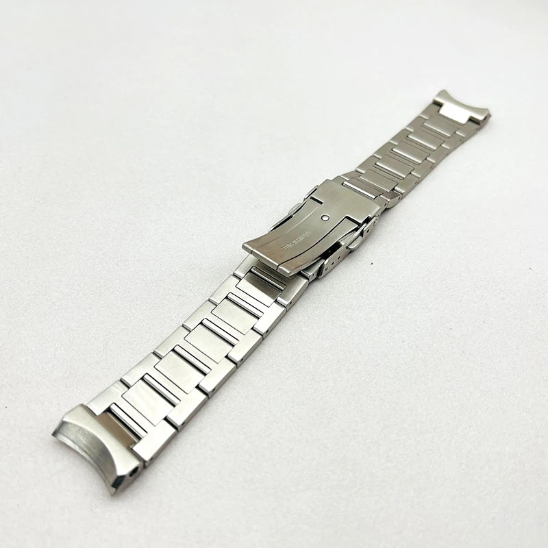 Cinturino per orologio Mod 20mm SPB185 SPB187, adatto per chiusura déployante per cassa Seiko, fibbia pieghevole, interfaccia curva