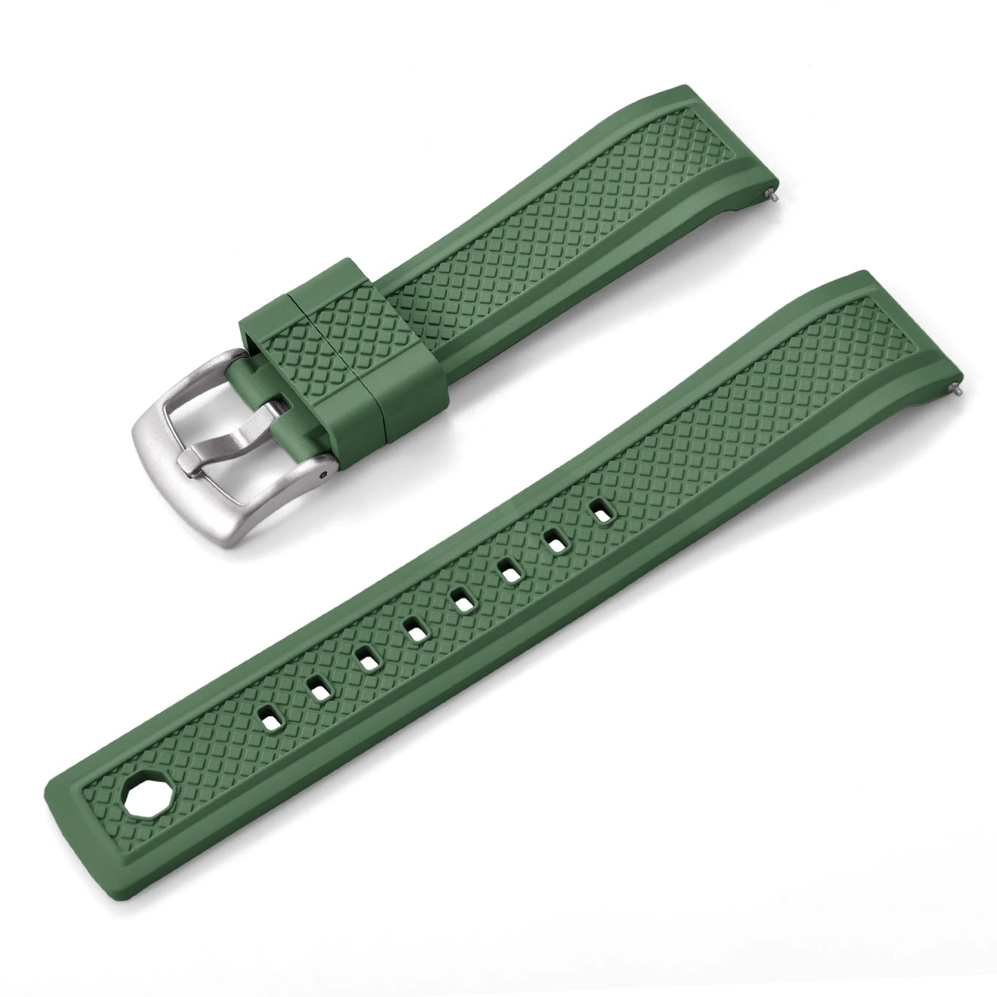 Cinturino professionale per orologio in gomma FKM, 20mm 22mm, cinturino subacqueo sportivo a sgancio rapido per smartwatch Omega Seiko IWC da uomo