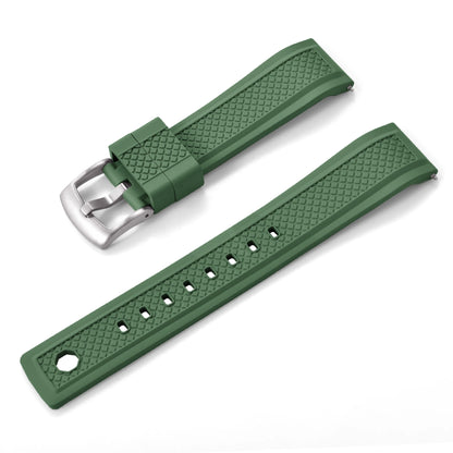 Cinturino professionale per orologio in gomma FKM, 20mm 22mm, cinturino subacqueo sportivo a sgancio rapido per smartwatch Omega Seiko IWC da uomo