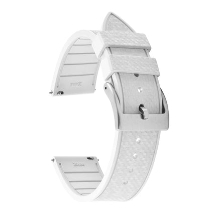 20MM 22MM supprime des bracelets de montre en caoutchouc fluoroélastomère/FKM mosaïque pour hommes femmes-bracelet de Sport étanche de remplacement à dégagement rapide