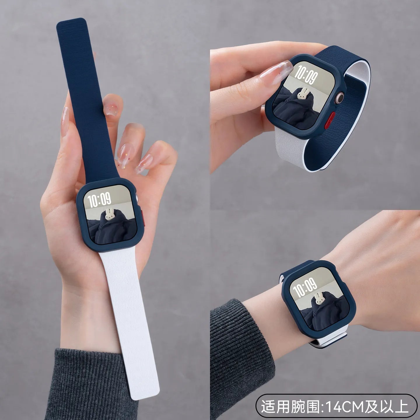 Magnetic Bracelet + Full Protection Case for Apple Watch Series 11 10 9 8 Ultra 2 SE3, Strap for Apple Watch 49 46 44 45 42 38 40mm