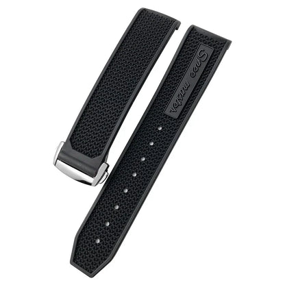 Bracelet de montre souple en caoutchouc et Silicone, 19mm 21mm 20mm, adapté à Omega Speedmaster 326, Seamaster 300, outils de Sport noirs