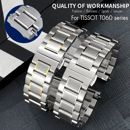 Bracelet de montre en acier inoxydable Tissot T060, 20mm, Interface spéciale solide, bracelet de montre en métal pour T060407 T060408, bracelets pour hommes