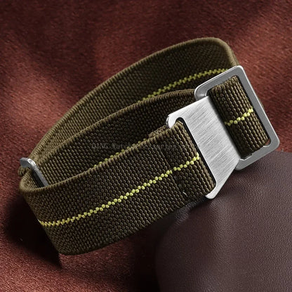 Cinturino in Nylon Elastico per Orologio 18/20/22mm, Cinturino Universale Sportivo Francese Paracadute per Uomini e Donne, Braccialetto per Smartwatch