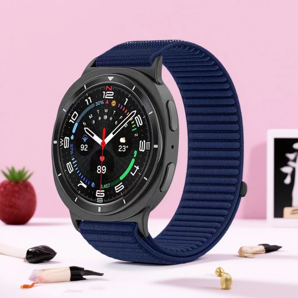 Bracelet de montre tressé élastique en Nylon, pour Samsung Galaxy Watch8 Band 40mm 44mm/Galaxy Watch 8Classic 46mm/Ultra 2025