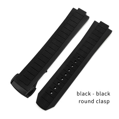 Bracelet de montre en caoutchouc et Silicone convexe, 10x21mm, pour Omega Seamaster Planet Ocean 600M, série 217.30.42 217.32.42, bracelet de montre étanche