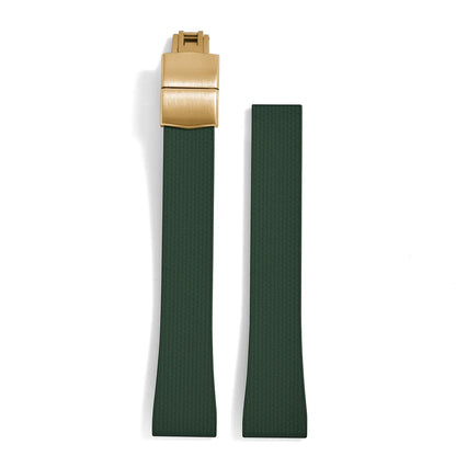 Original Stripess CTS FKM 20mm rubber watch strap for d-elug FKM CTS quick release watch strap silver butterfly buckle cut to size