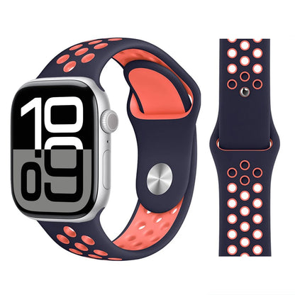Bracelet en Silicone pour bracelets de montre Apple 46mm 44mm 45mm 40mm 41mm 42mm, Bracelet de Sport Correa iWatch série 11 10 9 SE 8 7 6 5