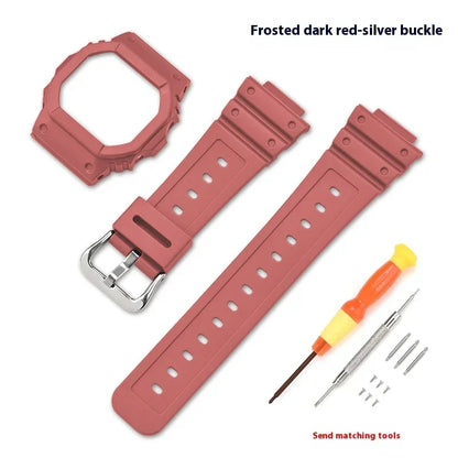 Étui de Bracelet en résine de caoutchouc pour Casio g-shock DW-5600 GW-M5610 GW-B5600 G-5600 hommes femmes Bracelet de remplacement accessoires de montre