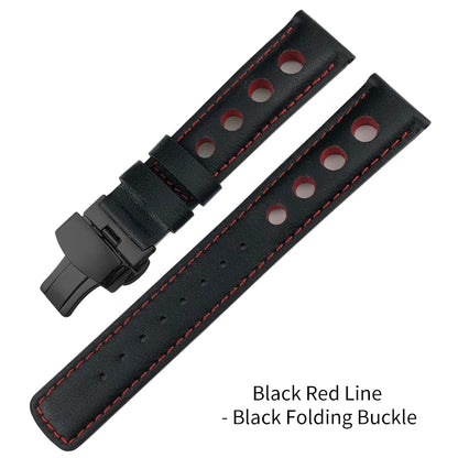 Bracelet de montre en cuir véritable pour hommes, 20mm, boucle papillon, pour Tissot T91 Racing Sports 1853 PRS516 T044