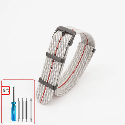 Cinturino per orologio NATO, paracadute in nylon elastico