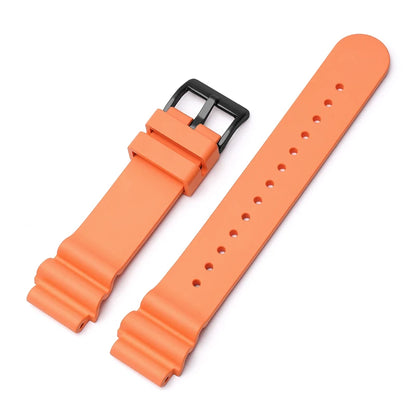 High Quality Fluorine Rubber Watch Strap, 20mm 22mm, for Seiko Black and Green Abalone Canned Aqua Ghost Sport, Waterproof