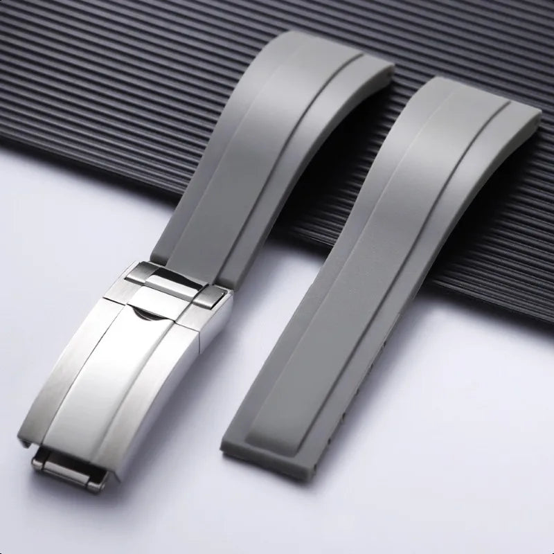 For Rolex 20mm Silicone Strap for Rolex Water Ghost Daytona Submariner, Rubber Silicone Watch Strap, Waterproof Bracelet