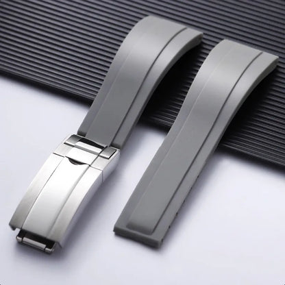 For Rolex 20mm Silicone Strap for Rolex Water Ghost Daytona Submariner, Rubber Silicone Watch Strap, Waterproof Bracelet
