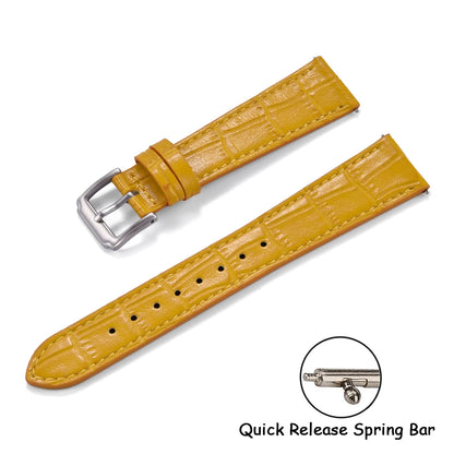 16/18/19/20/21/22mm Cinturino per orologio in pelle con motivo a fiamma Cinturino per orologio in pelle a sgancio rapido da donna e uomo per bracciale Omega Seiko Cartier