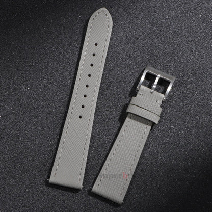 18mm 20mm 22mm bracelet de montre en cuir cousu Vintage qualité supérieure bracelets de montre en cuir Saffiano à dégagement rapide pour hommes femmes
