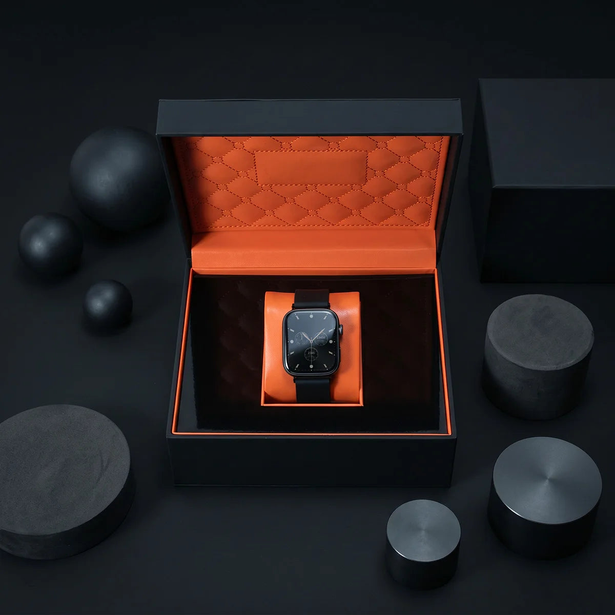 Luxury PU Leather Single Watch Storage Box, Multifunctional Travel Case with Accessories and Removable Pillow