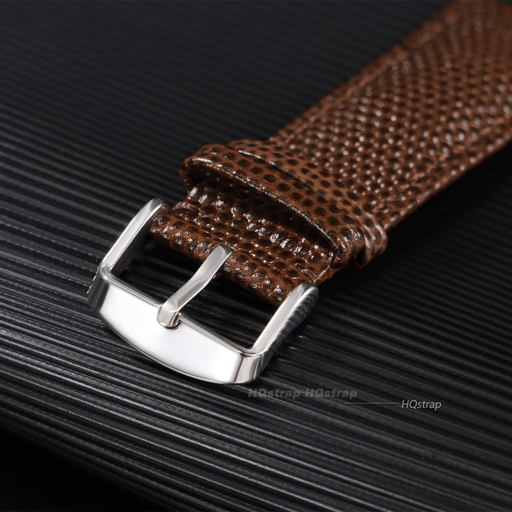 Cinturino per orologio in pelle bovina con motivo lucertola, per Seiko, da donna e da uomo, 14mm 15mm 16mm 18mm 19mm 20mm 21mm 22mm