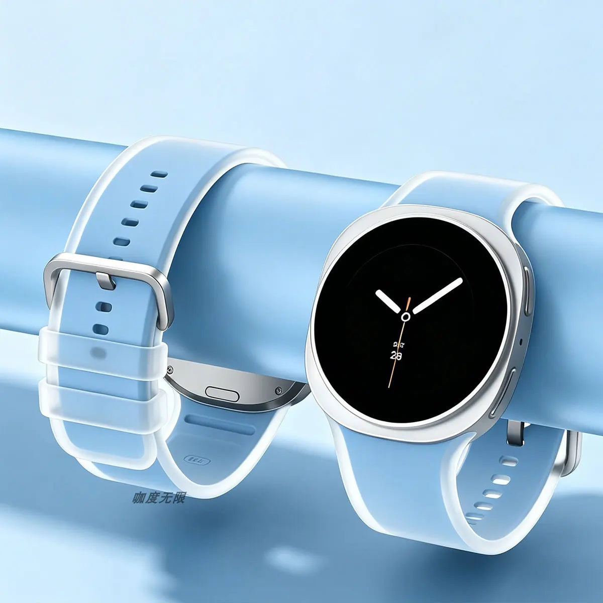 Bracelet de Sport en Silicone pour Samsung Galaxy Watch 8, 44mm 40mm, accessoires correa pulseira, Bracelet Galaxy Watch 8 classique 46mm