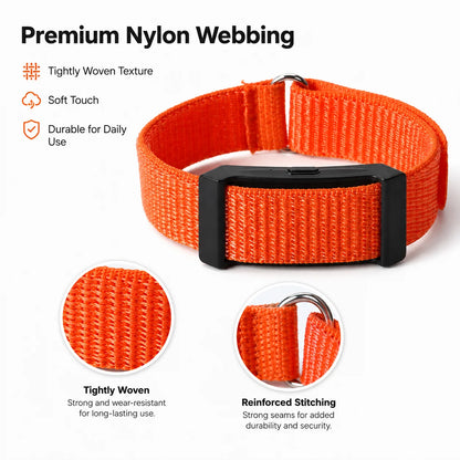 Bracelet de sport en nylon souple à boucle, sangle de remplacement respirante et réglable pour tracker d'activité Hume, pour hommes et femmes