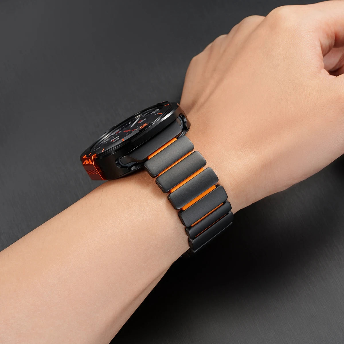 Titanium Magnetic Bracelet + Metal Protective Case for Samsung Galaxy Watch Ultra 47mm