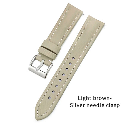 Bracelet de montre à dégagement rapide en nylon et cuir, 23mm, 24mm, 22mm, 21mm, 20mm, 19mm, 18mm, pour Blancpain Fifty Fathoms Tissot 1853