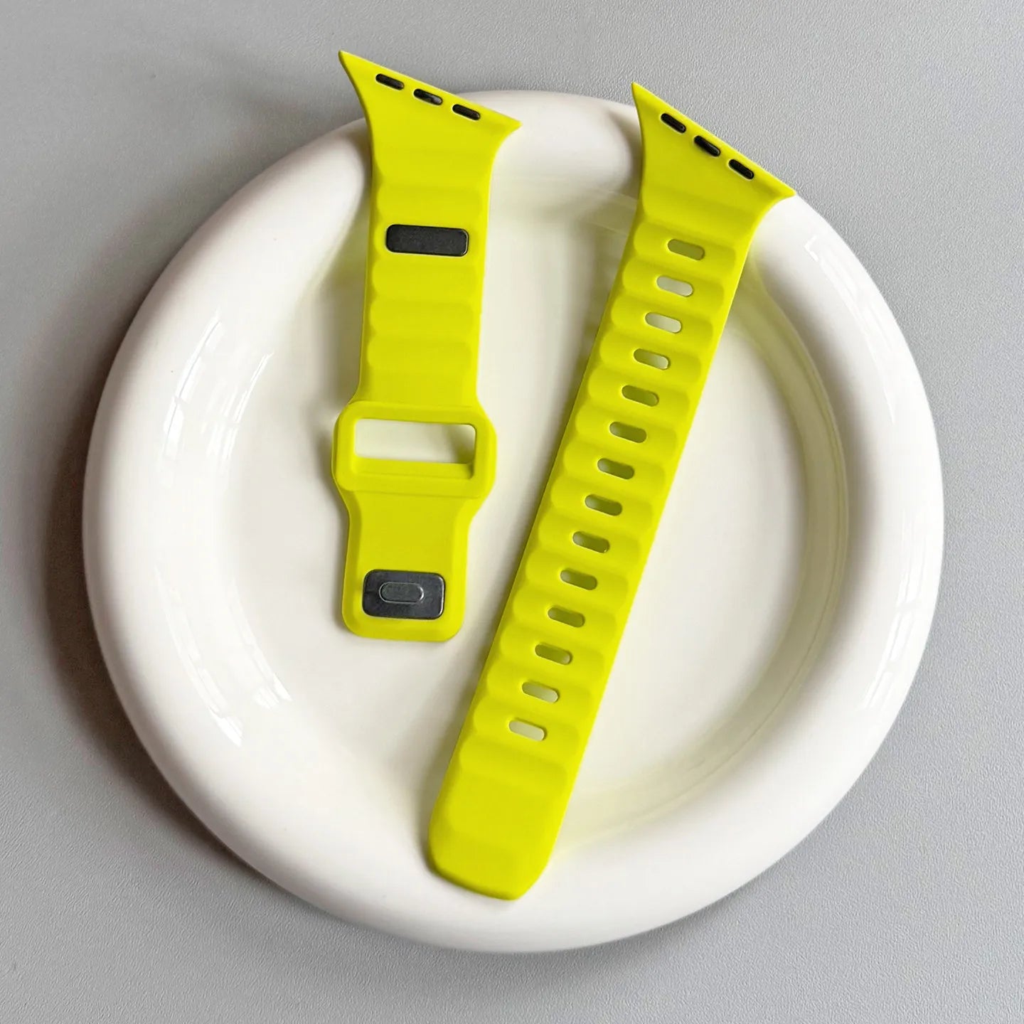 Bracelet en silicone irrégulier pour Apple Watch Ultra 49mm 40mm 41mm 44mm 45mm 46mm Correa Bracelet iWatch Series 11 10 9 8 7 6 SE