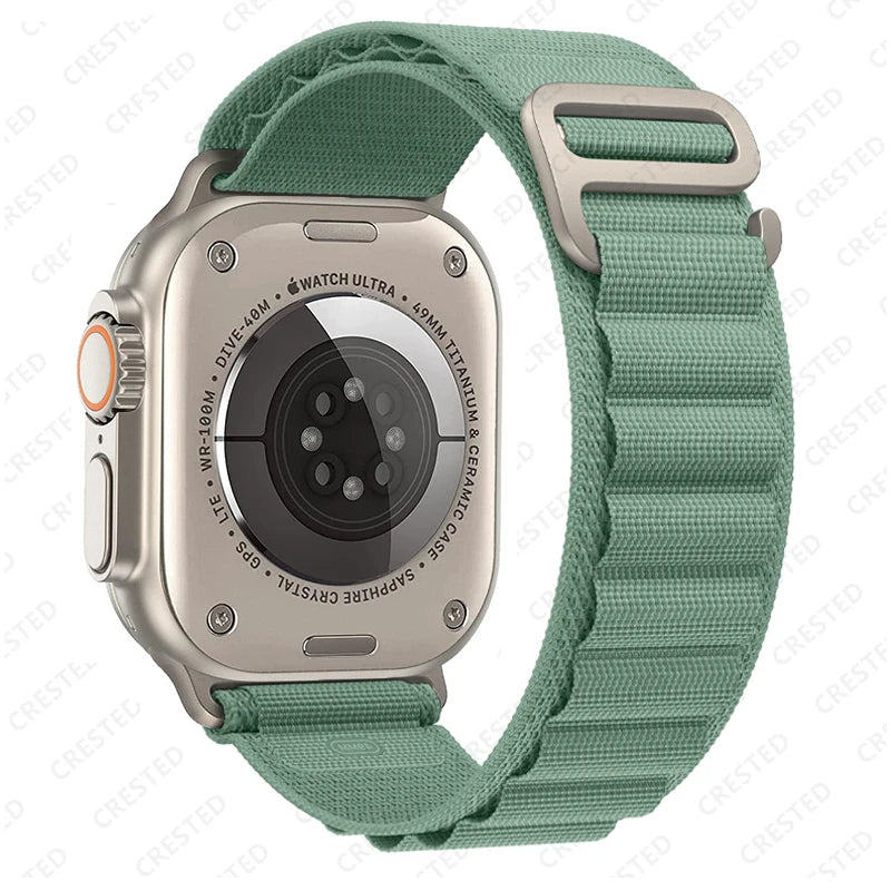 Bracelet à boucle alpine pour Apple watch Ultra 3 2 bandes 49mm 45mm 44mm 40mm 41mm 46mm 42mm Bracelet iWatch série 11 10 SE 9 8 7 6 5 4