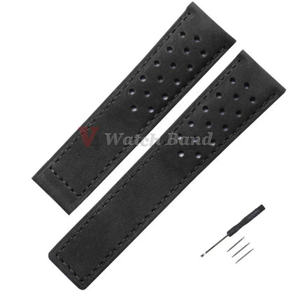 20mm 22mm 24mm Bracelet de montre en peau de vache pour Tag Heuer Carrera Monaco série Bracelet remplacer pour Bracelet de montre intelligente universel