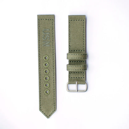2025 nuovo RA02 RA03 G10 Nylon retrò militare subacqueo 18mm 19mm 20mm cinturini in tela in due pezzi per orologi