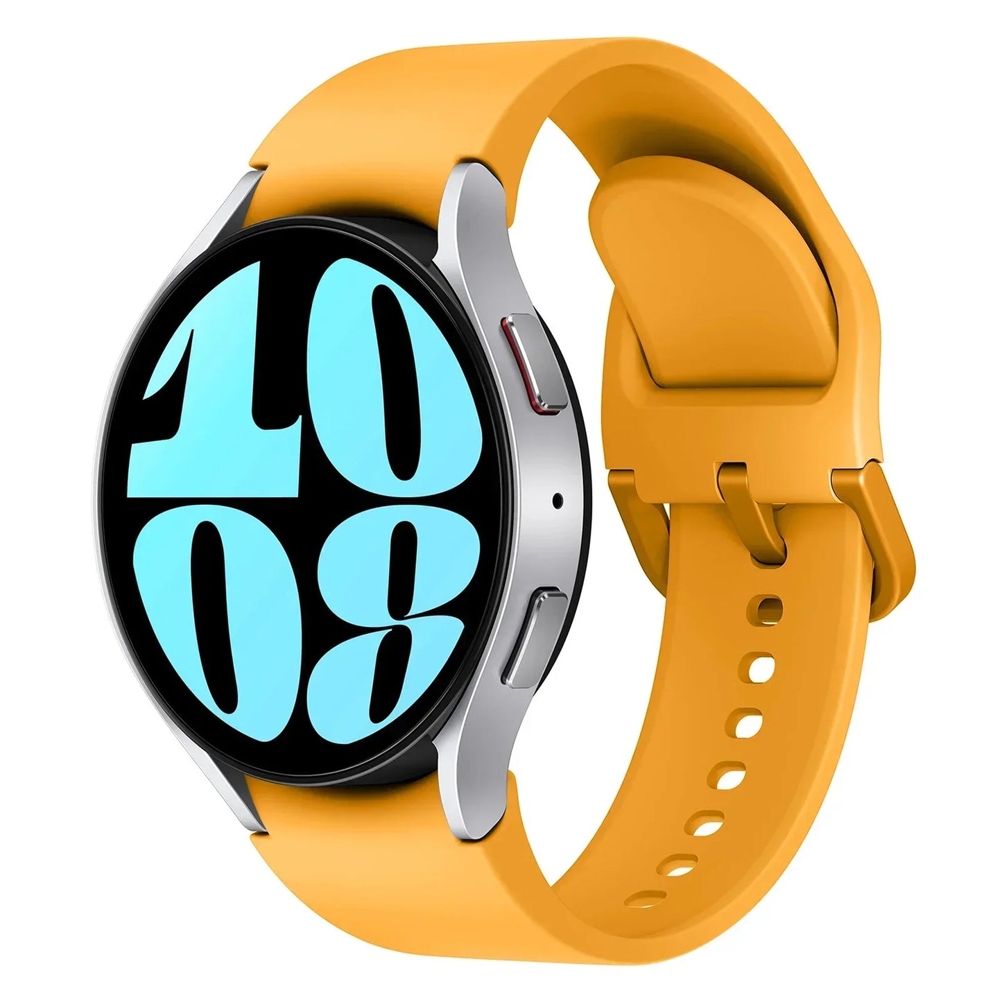 Bracelet en Silicone pour Samsung Galaxy watch 6 4 Classic, 47mm 43mm 46mm, bracelet de remplacement original incurvé pour montre 7 6 5 4 40mm 44mm