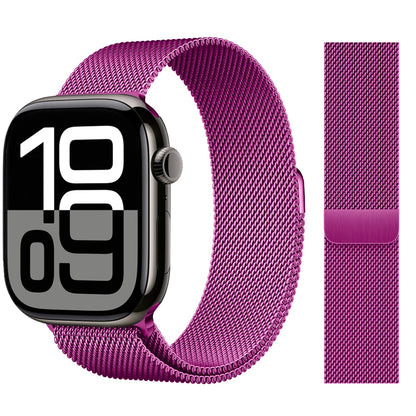 Apple Watch 米兰尼斯表带，46mm 44mm 45mm 40mm 42mm 41mm，适配 iWatch 系列 11 10 9 8 SE 7 6 Ultra 3 2